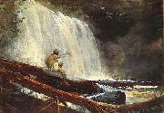 Winslow Homer Waterfalls in the Adirondacks oil painting reproduction